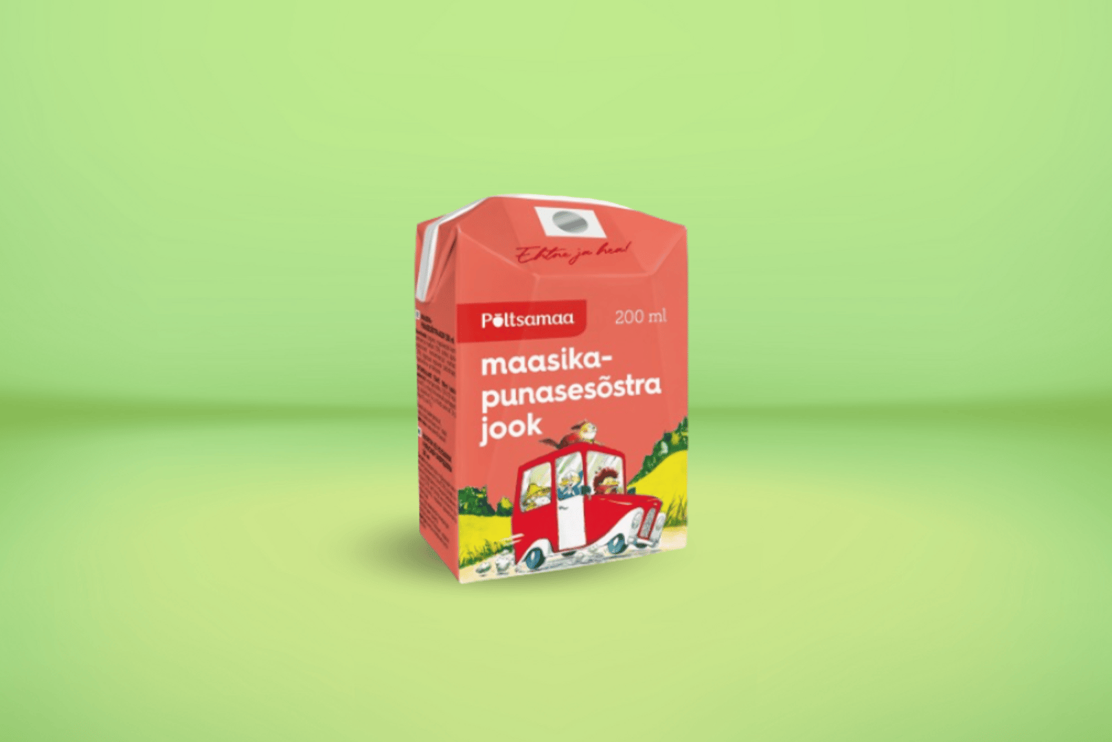 Põltsamaa Maasika-punasesõstrajook kõrrega