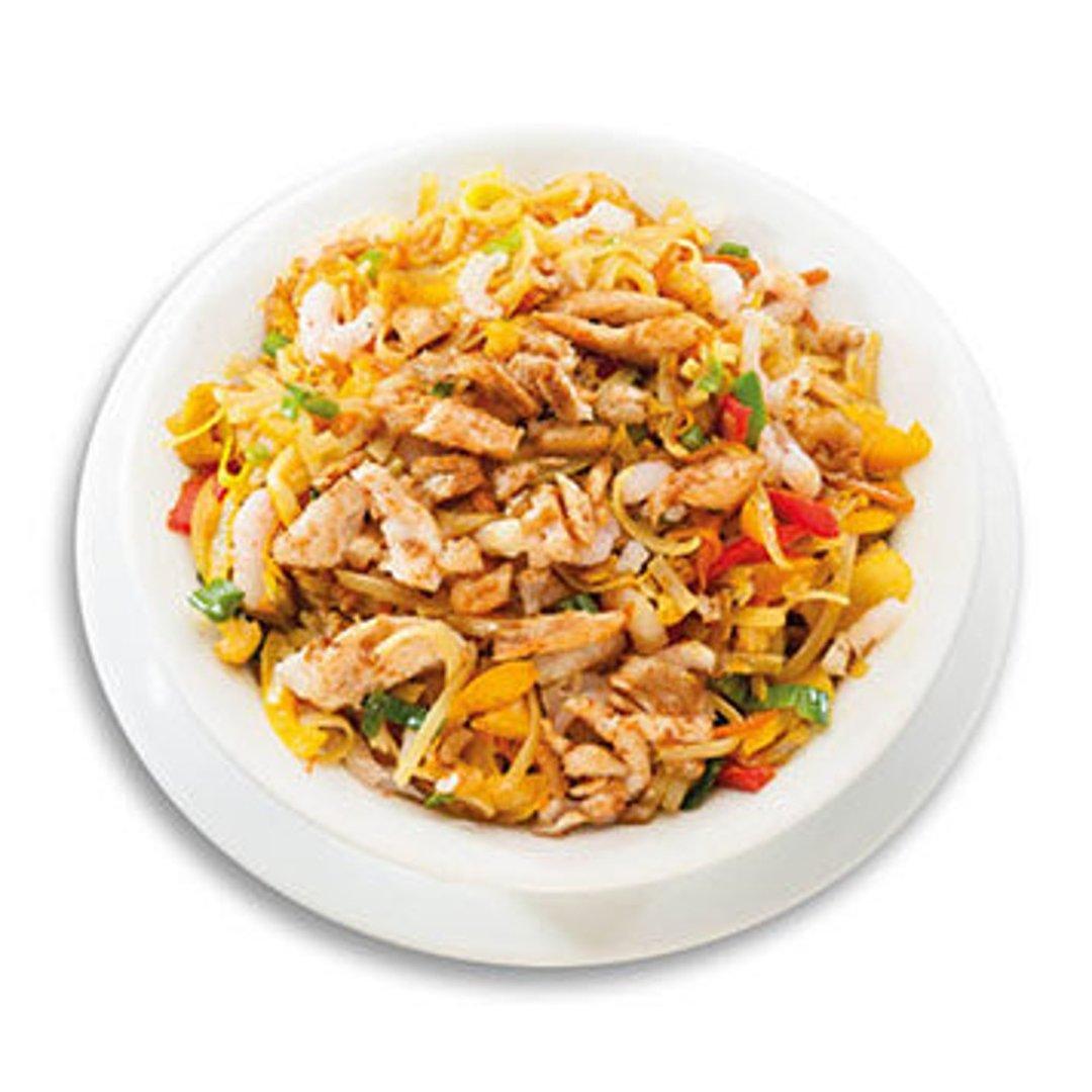 135. Лапша с разным мясом