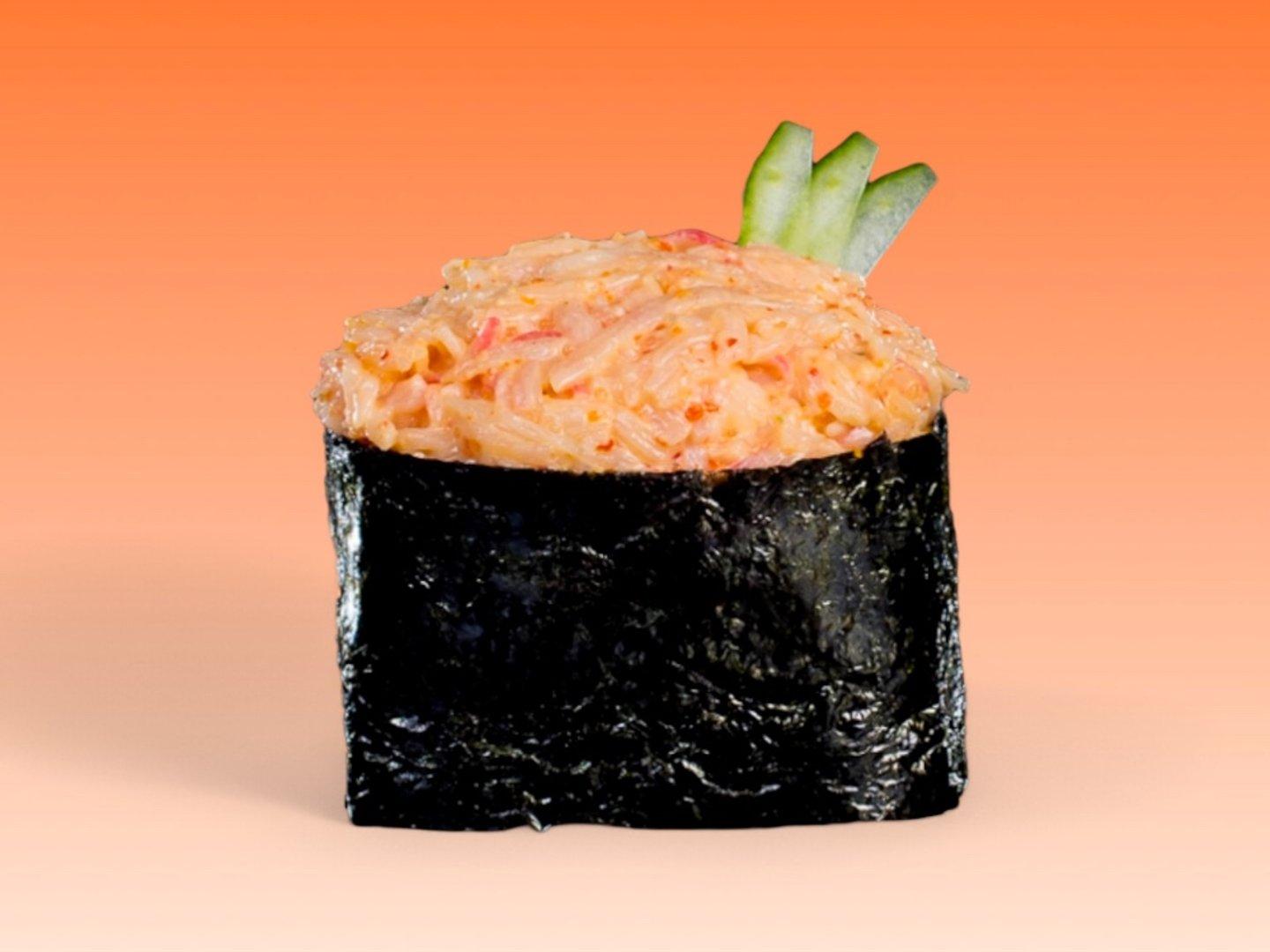24. Krabilihaga teravamaitseline gunkan sushi 1 tk