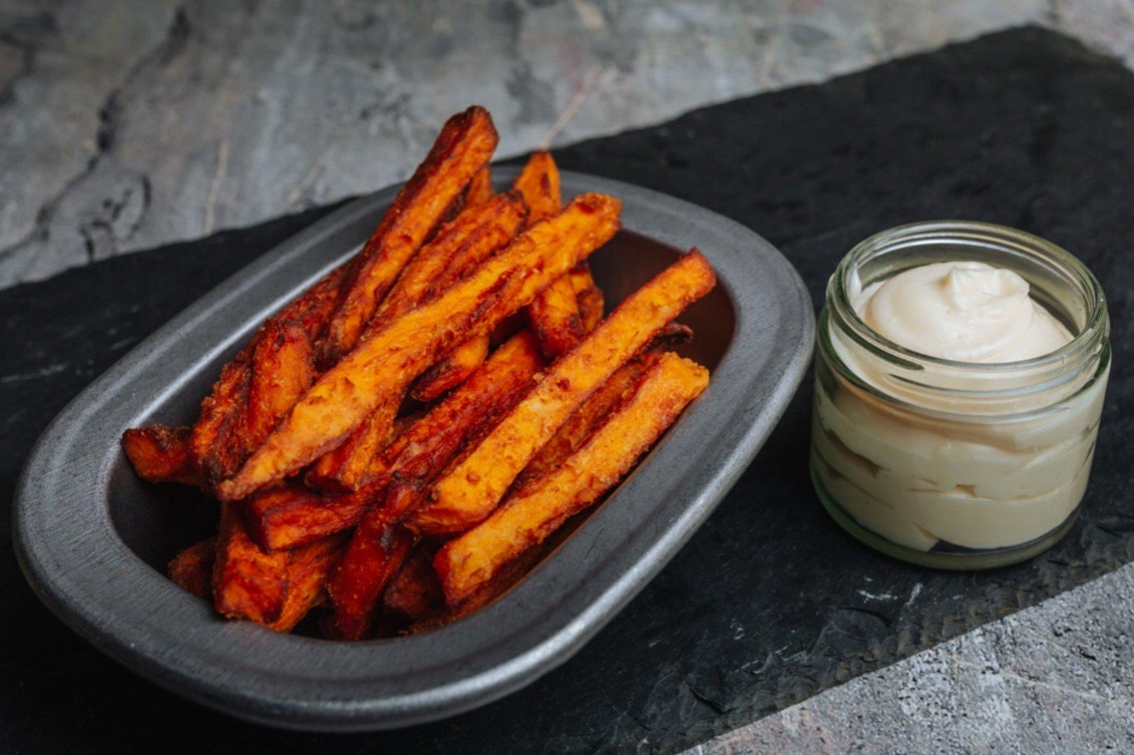 Sweet potato fries with aioli