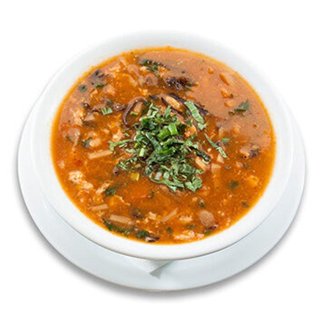28. Острый лимонный суп с креветками 🌶️