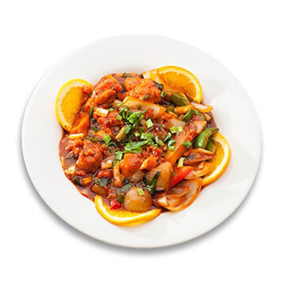 45. Chicken in spicy garlic sauce 🌶️