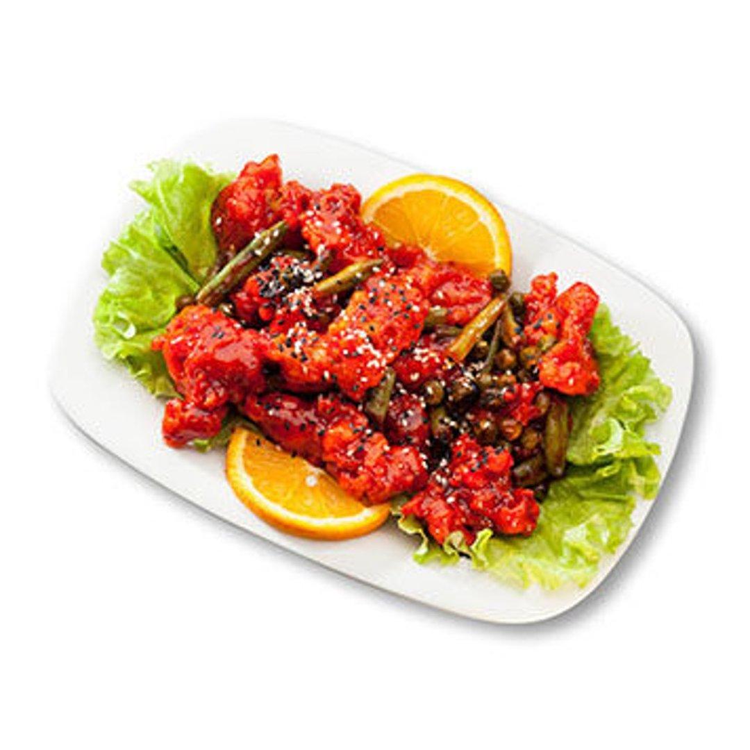 54. Honey chicken