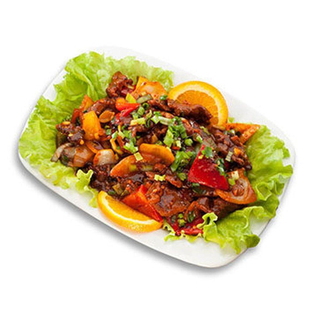 81. Баранина с перцем чили и фасолью 🌶️