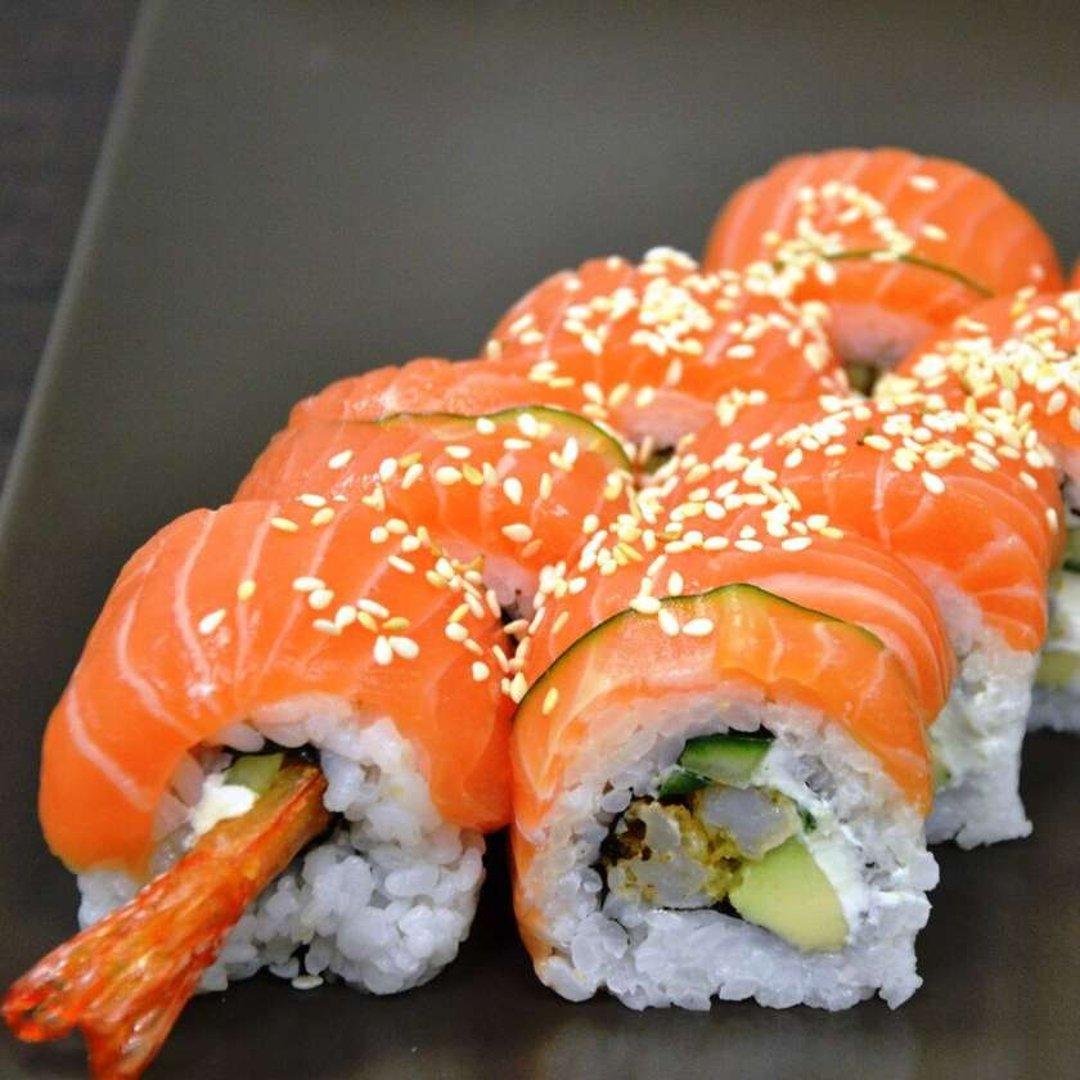 66. Salmon&Tempura Prawn maki 8 pcs