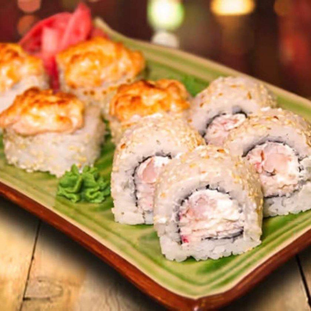 94. Crab&Shrimp 4 pcs + Baked Crab&Shrimp with salmon 4 pcs