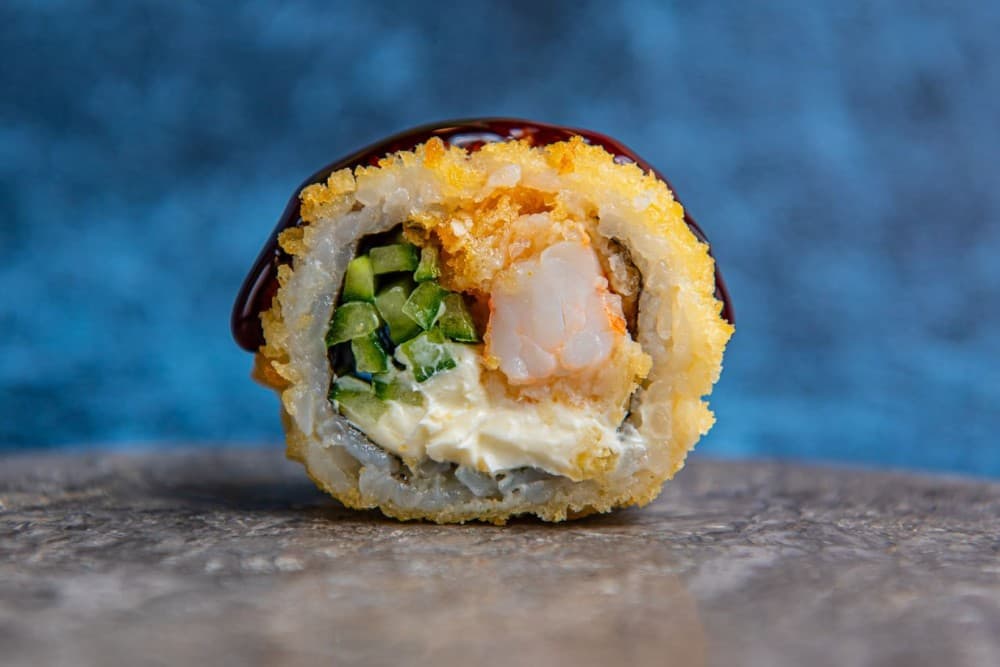 Tempura hiidkrevetidega 8 tk