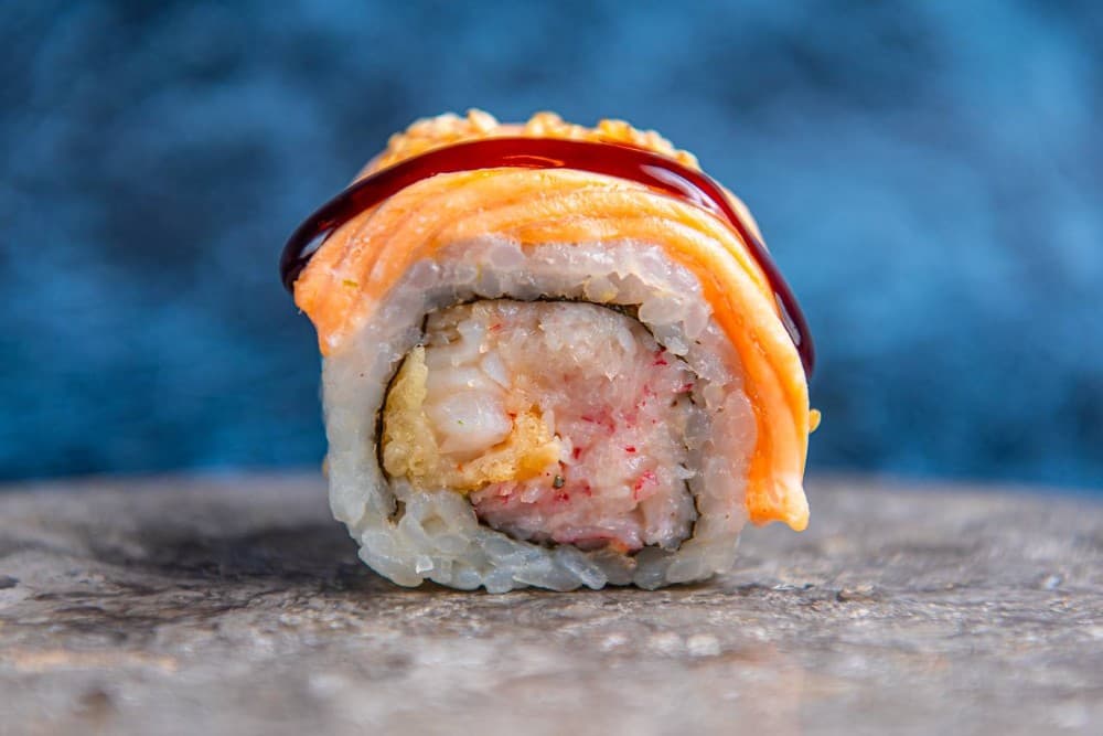 Küpsetatud kadzi-sake maki 8 tk