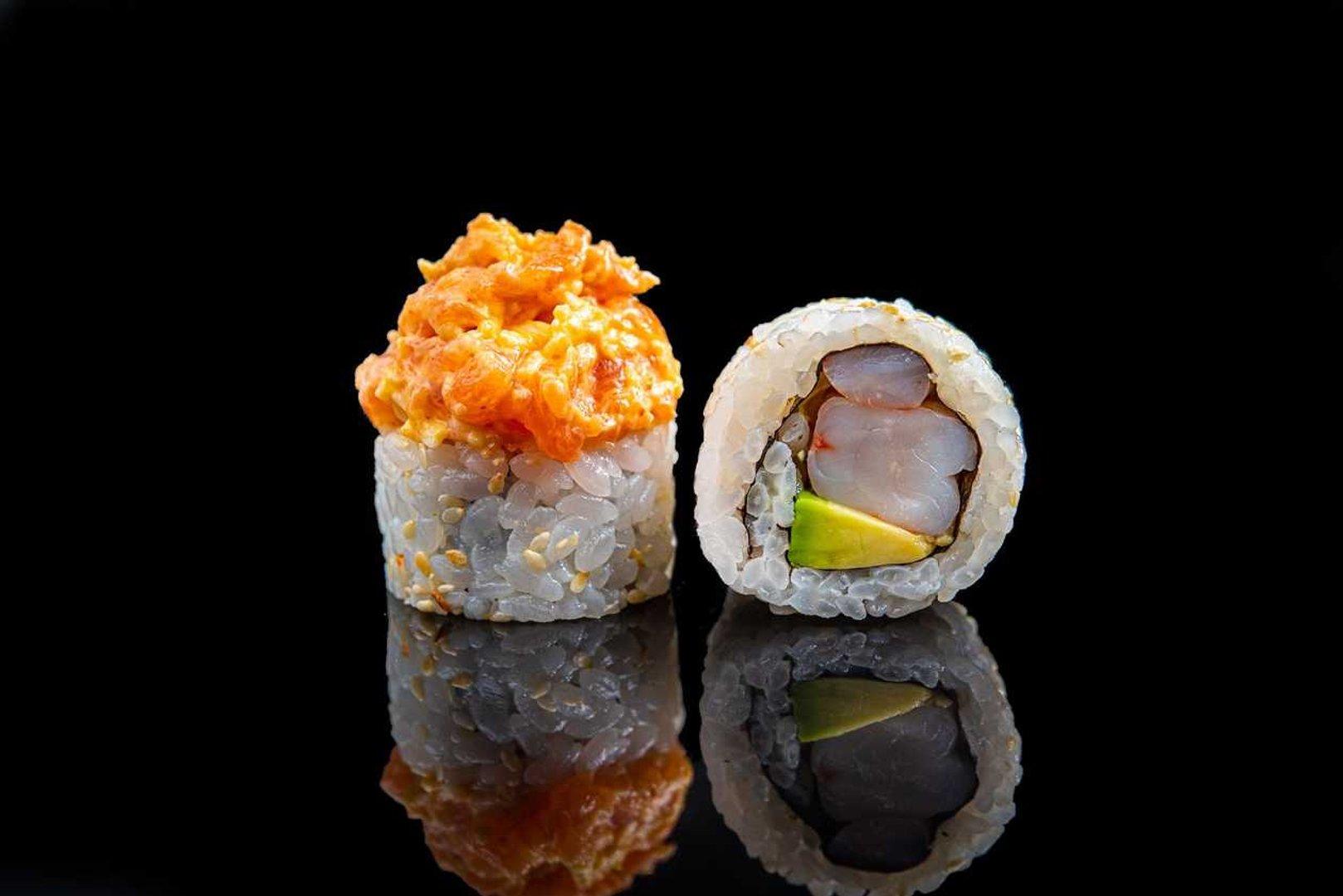 Baked Salmon Prawn Maki