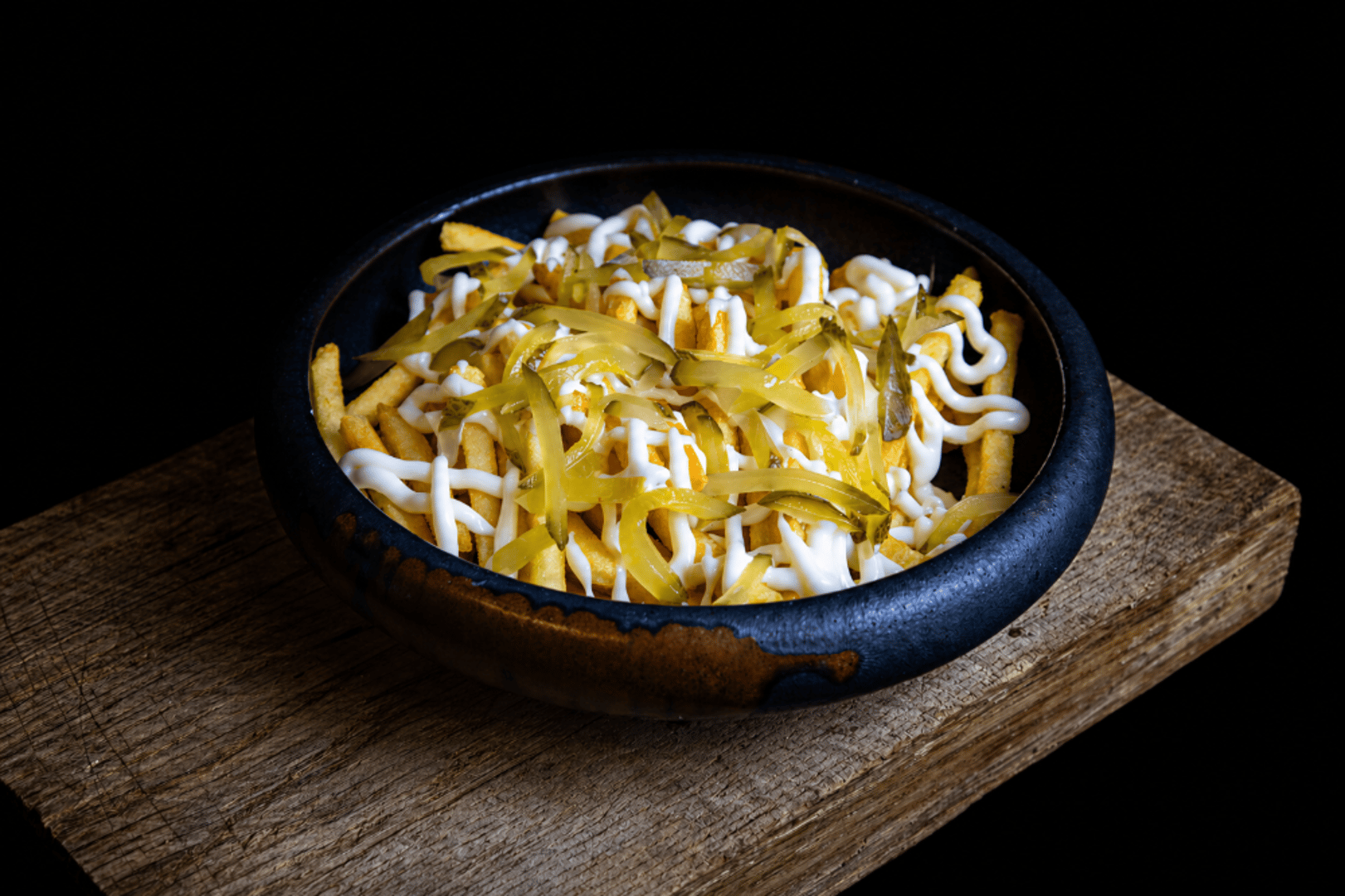 Aioli and Gherkins Loaded Fries