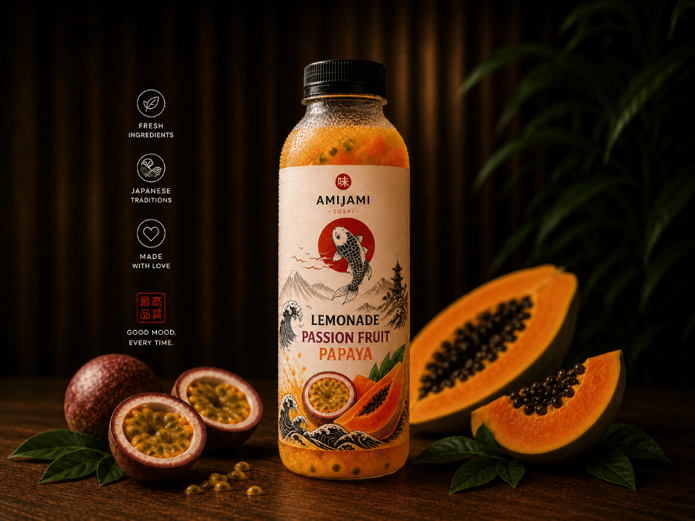 Passionvilja-papaia limonaad  400 ml